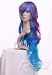 Purple and Blue Curly Long Length Anime Costume Cosplay Wig
