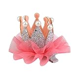 【ノーブランド品】子供　キッズ　王冠　ヘアクリップ　ヘアアクセサリー　髪飾り 髪留め　Ｂ