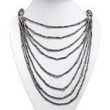 Handmade Jade & Silver Mult-Strand Necklace