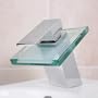 Design Wasserhahn Glas Wasserfall Bad Armatur - inkl. Montagematerial