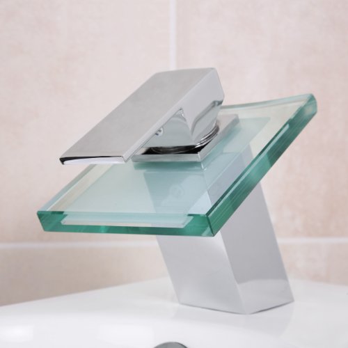 Design Wasserhahn Glas Wasserfall