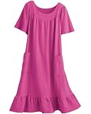 Crinkle Cotton Dresses, Plus