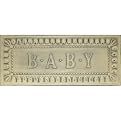 Baby Embossed Metal Wall Art