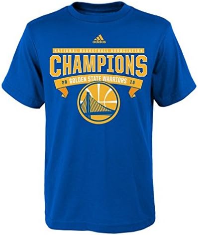 NBA Golden State Warriors Youth Boys 8-20 "Banner Champions Roster" Short Sleeve Tee, Large (14/16), Royal