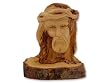 Olive Wood Jesus Bust With Bark