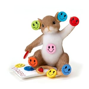 Charming Tales Mouse and Happy Face Figurine 3"