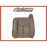 03 04 05 06 Chevy Suburban Tahoe GMC Yukon Grey Leather Seat Cover LH top by The Seat Shop