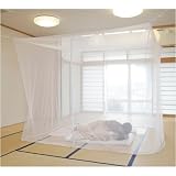 清涼エコ蚊帳（かや）　10畳用　めくり防止・留めフック付　SR-100E　幅350×奥行300×高さ200cmの画像