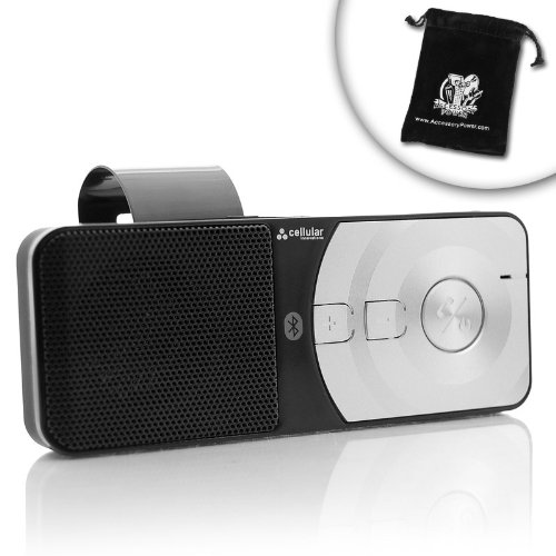 41llglp8E5L EASYtalk Hands Free Bluetooth Speakerphone Car Kit for All Bluetooth Enabled Phones   With DC Car Charger and Included Rechargeable Lithium Ion Battery, Includes Bluetooth Speakerphone Pouch