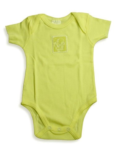 Little Giraffe - Newborn Baby Boys/Girls, Short Sleeved Onsie, Yellow (Size 12Months)