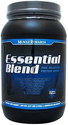 Essential Blend Time Released Protein Drink - 4 Hour Protein Release - Blend of 7 Proteins, Same as Nucare NuBlend7 - 2.91 lbs. Chocolate Milkshake