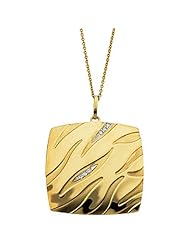 14K Yellow Gold Diamond Necklace - 0.04 Ct. -- LIFETIME WARRANTY