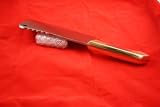 Heavy 7" Full Stainless Steel Brass Cleaver Chef Knife