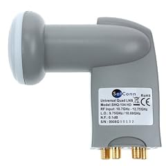 SatConn SHQ-104 HD Quad LNB, 0,1dB, HDTV, grau