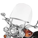 Detachable King-Size Windshield for FL Softail®Models with Auxiliary Lamps