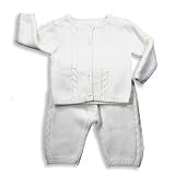 Hartstrings Baby - Newborn Boys Long Sleeve Sweater Set, White