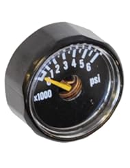 Sports: Ninja 0-6000psi Paintball Ultra Lite Nano Mini Gauge - Ninja