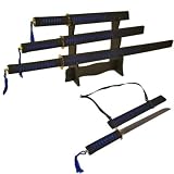 Trademark Black and Blue Slayer 3 Ninja Sword Set