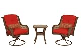 Bella Vista 3 Piece Bistro Patio Furniture Set (Wicker,... Bella Vista 3 Piece Bistro Patio Furniture Set (Wicker,...
