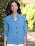 Stand-neck Swing Cardigan