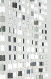 UrbanLife Silver Decorative Abstract Door Curtain