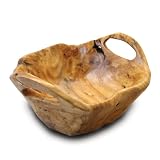 Enrico 2225H Root Wood Medium Bowl with Handles