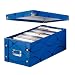 Leitz 60740035 Archivschachtel Snap'n'Store Vivanto DVD, Hartpappe, blau