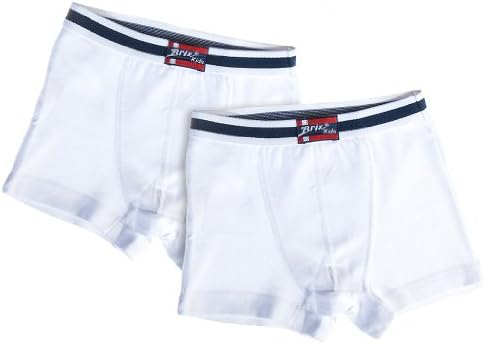 "Kid U Not" Toddler and Boys White 2 Pack Boxer Briefs.