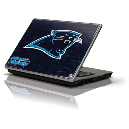 Skinit Carolina Panthers Distressed Generic 15 Laptop Skin