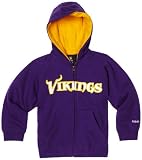 NFL Boys' Minnesota Vikings Sportsman Zip Ft Fleece Hoodie - R18C4Q13 (Regal Purple, X-Large)