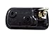 PT Auto Warehouse HO-2572MA-RR - Inside Interior Inner Door Handle, Black Housing with Chrome Lever - Passenger Side Rear