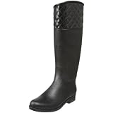 dav Womens Quilted English Knee-High Boot