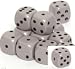 Opaque 16mm d6 Dark Grey/black Pipped Dice