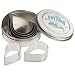 Ateco 6 Piece Plain Tear Drop Cutter Set