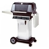 MHP Gas Grills WRG4DD Infrared Natural Gas Grill W/ SearMagic Grids On Stainless Cart