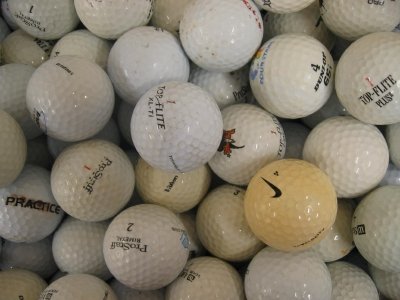 100 Assorted Practice Grade Golf Balls
