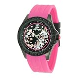 Ed Hardy Techno Pink Black Dial Unisex watch #TE-PK