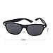 wayfarer sunglasses Desen retro fun color frame polarized sunglasses for men and womens in vantage style (Black, Crystal black)