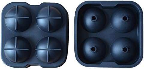 Flyager Ice Ball Maker Mold-silicone Ice Tray 1.6*1.8inch Round Ice Ball Spheres