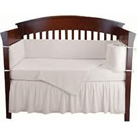 Tadpoles Dimple Velour 4 Piece Crib Bedding Set, Ivory