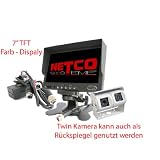 Zoom Produkt-Bild: Twin R&uuml;ckfahrkamera mit 7 Zoll Monitor - Farb Twin Kamera - R&uuml;ckfahrvideosystem