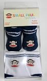 Small Paul by Paul Frank Two Pair Booties Navy And White 0-12 Months