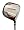 Nickent 3DX Square Men's Driver, (10.5 Degree Loft, Men's LH, with a UST V2 Graphite Regular Shaft)