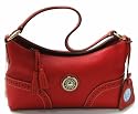 AUTHENTIC DOONEY & BOURKE SMALL FRENCH RED LEATHER SLOUCH RU774