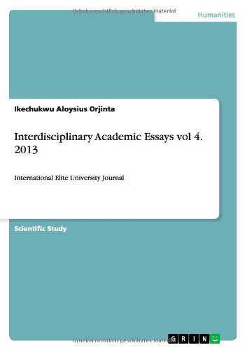Interdisciplinary Academic Essays Vol 4. 2013