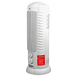 Soleus Air HC7-15-01 Oscillating Ceramic Tower Heater, White