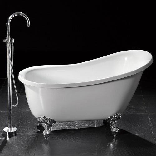 black Friday Victorian Acrylic Slipper Clawfoot TubB003UNABRQ