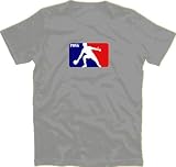 Ping Pong Liga blau rot Tischtennis Table Tennis T-Shirt Grau M