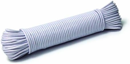 REAL HOME Innovations 014-14037 Plastic Clothesline, 100-Feet, White