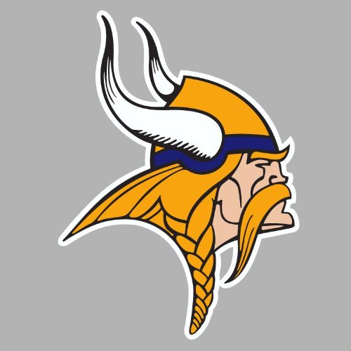 Minnesote Vikings Auto Car Bumper Decal Sticker 7.5 X 5.5